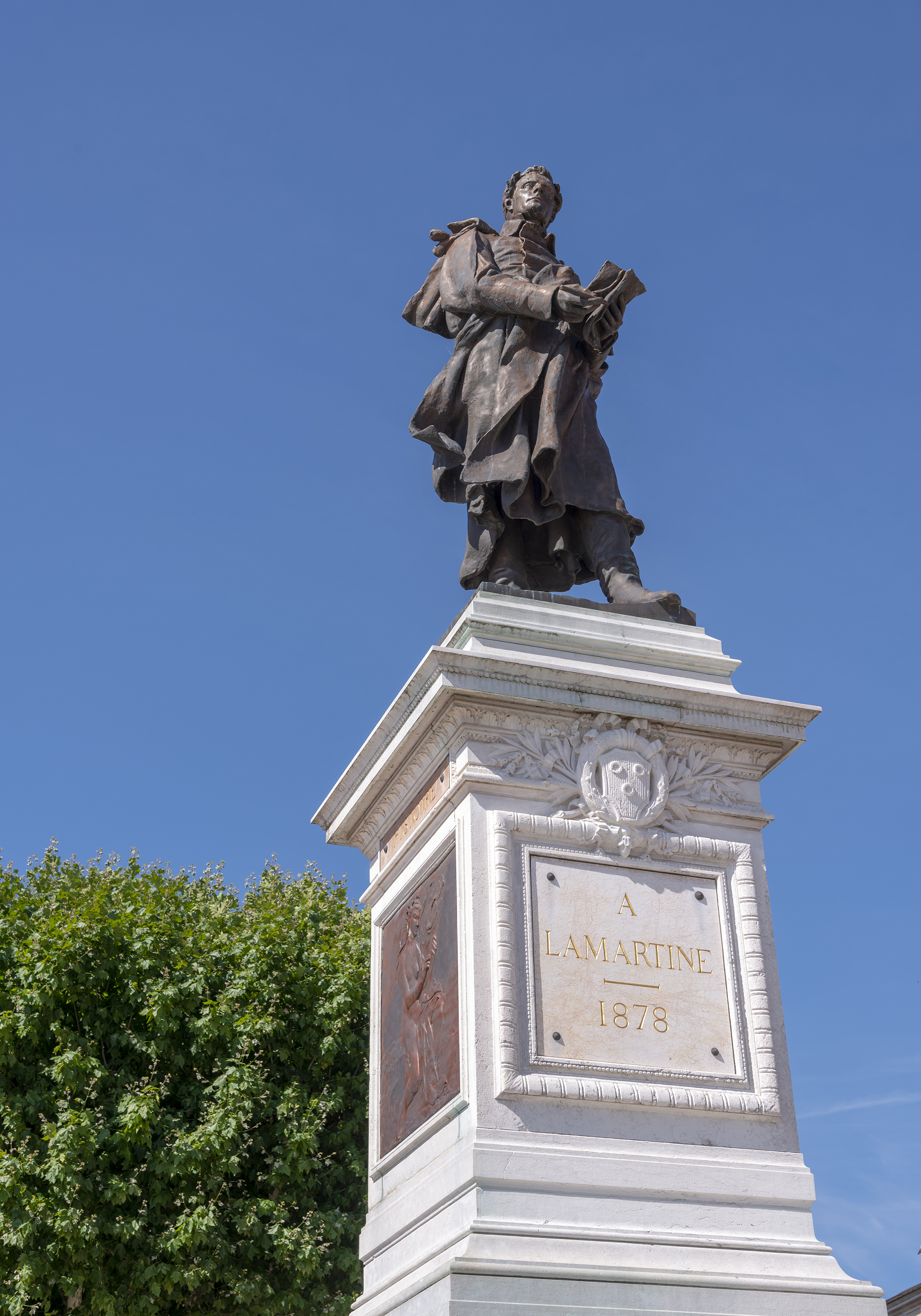 Macon Statue de Lamartine Crédit Photo A Doire CRT Bourgogne Franche-Comté 