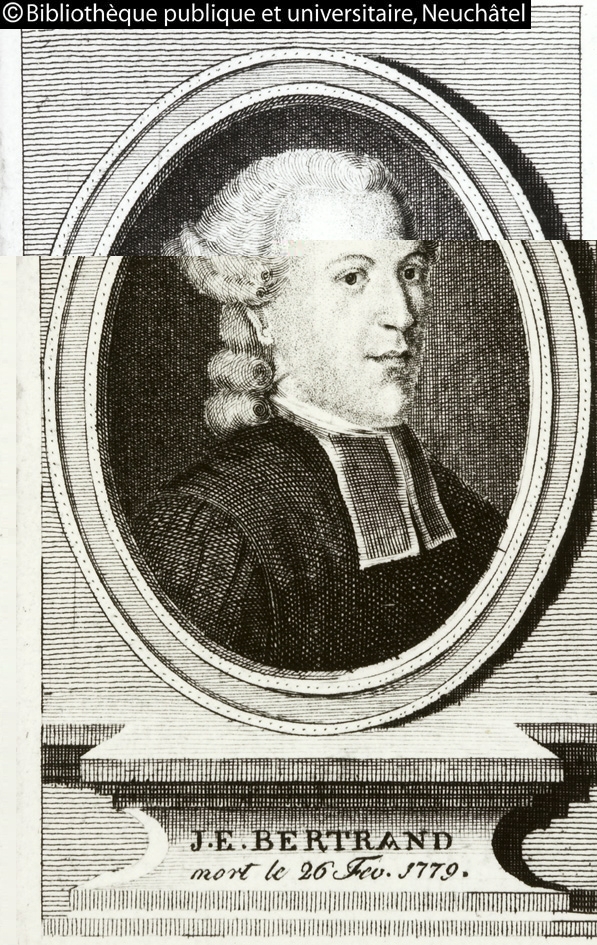 Portrait Bertrand de la STN - Source Biblithèque de Neuchâtel